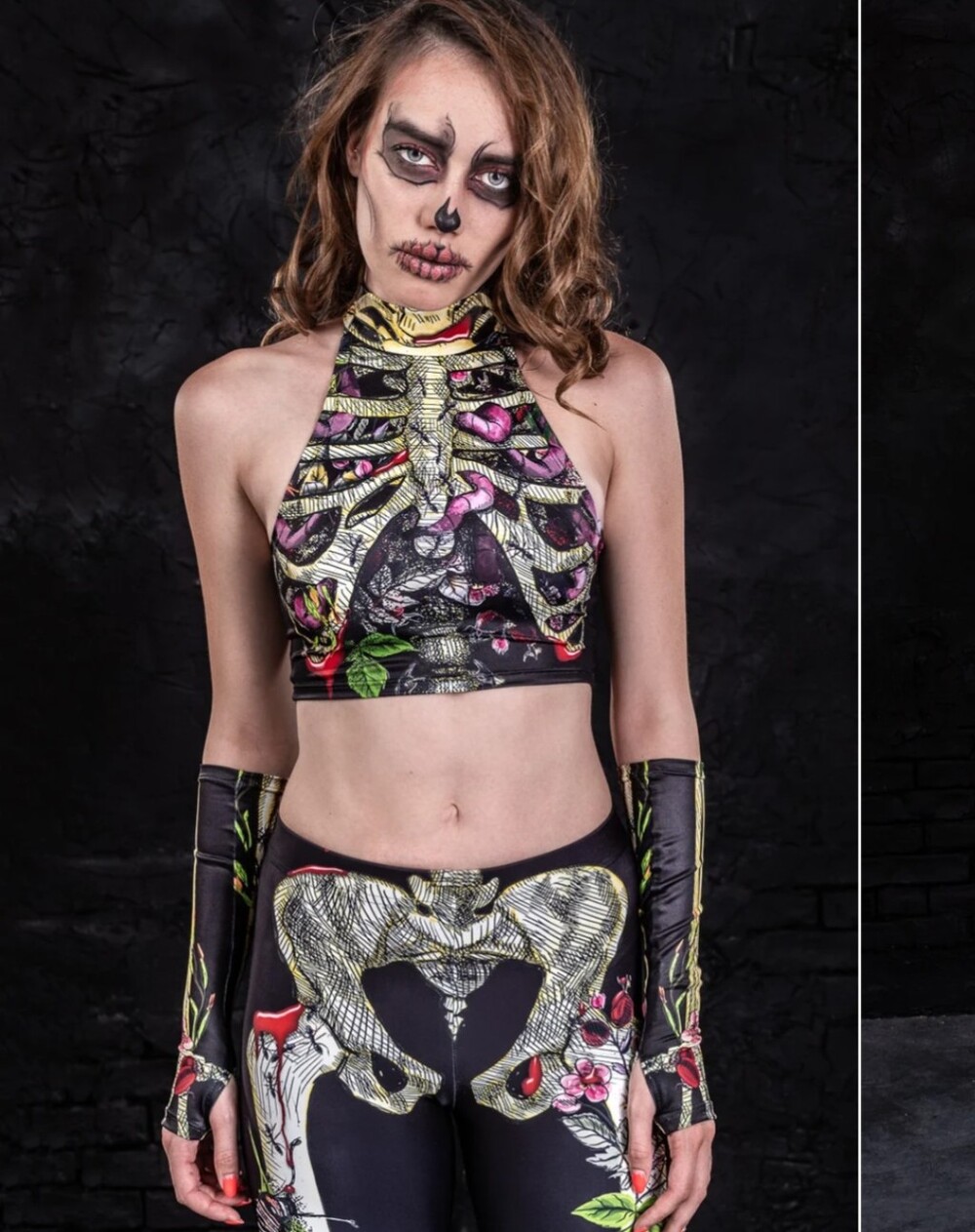 BADINKA Leggings & Crop Top Earthy Skeleton Set
